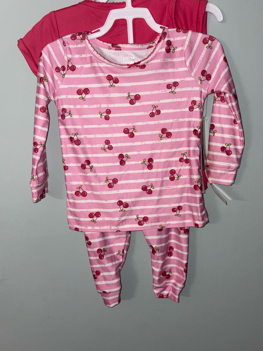 Max & Olivia Three-Piece Cherry Pajama Set - 2T - New with Tags